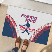 Baseball Puerto Rico 2025 Rubber Doormat Team Rubio Retro Style