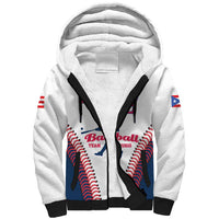 Custom Baseball Puerto Rico 2025 Sherpa Hoodie Team Rubio Retro Style