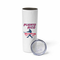 Custom Baseball Puerto Rico 2025 Skinny Tumbler Team Rubio Retro Style
