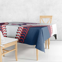 Baseball Puerto Rico 2025 Tablecloth Team Rubio Retro Style