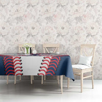 Baseball Puerto Rico 2025 Tablecloth Team Rubio Retro Style