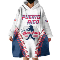 Custom Baseball Puerto Rico 2025 Wearable Blanket Hoodie Team Rubio Retro Style