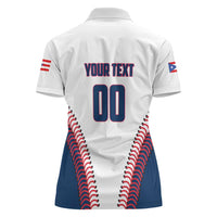 Custom Baseball Puerto Rico 2025 Women Polo Shirt Team Rubio Retro Style