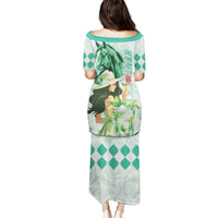 Kentucky Horse Racing Family Matching Puletasi and Hawaiian Shirt Fancy Lady With Derby Mint Julep Cocktail - Wonder Print Shop