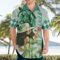Kentucky Horse Racing Hawaiian Shirt Fancy Lady With Derby Mint Julep Cocktail - Wonder Print Shop