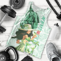 Kentucky Horse Racing Men Tank Top Fancy Lady With Derby Mint Julep Cocktail - Wonder Print Shop