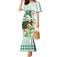 Kentucky Horse Racing Mermaid Dress Fancy Lady With Derby Mint Julep Cocktail - Wonder Print Shop