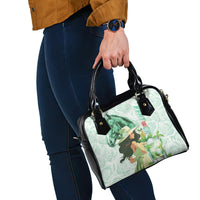 Kentucky Horse Racing Shoulder Handbag Fancy Lady With Derby Mint Julep Cocktail