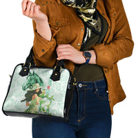 Kentucky Horse Racing Shoulder Handbag Fancy Lady With Derby Mint Julep Cocktail