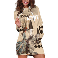 Personalized Kentucky Horse Racing Hoodie Dress Derby Lady Riding Horse Twin Spires - Wonder Print Shop
