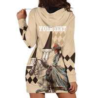 Personalized Kentucky Horse Racing Hoodie Dress Derby Lady Riding Horse Twin Spires - Wonder Print Shop