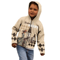Personalized Kentucky Horse Racing Kid Hoodie Derby Lady Riding Horse Twin Spires - Wonder Print Shop