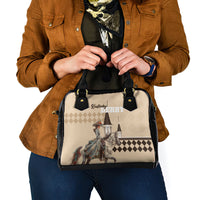 Kentucky Horse Racing Shoulder Handbag Derby Lady Riding Horse Twin Spires