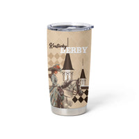 Kentucky Horse Racing Tumbler Cup Derby Lady Riding Horse Twin Spires - Wonder Print Shop