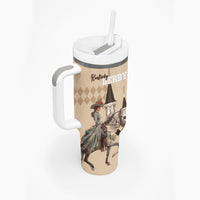 Kentucky Horse Racing Tumbler With Handle Derby Lady Riding Horse Twin Spires - Wonder Print Shop