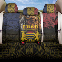 Chad Independence Day 1960 Back Car Seat Cover Tchad Goat and Lion African Pattern - Wonder Print Shop