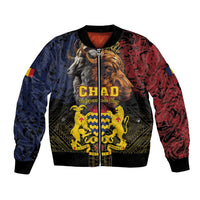 Chad Independence Day 1960 Bomber Jacket Tchad Goat and Lion African Pattern - Wonder Print Shop