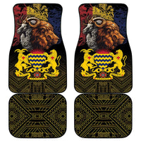 Chad Independence Day 1960 Car Mats Tchad Goat and Lion African Pattern - Wonder Print Shop