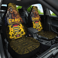 Chad Independence Day 1960 Car Seat Cover Tchad Goat and Lion African Pattern - Wonder Print Shop