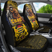 Chad Independence Day 1960 Car Seat Cover Tchad Goat and Lion African Pattern - Wonder Print Shop