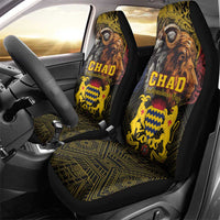 Chad Independence Day 1960 Car Seat Cover Tchad Goat and Lion African Pattern - Wonder Print Shop