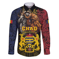 Chad Independence Day 1960 Family Matching Short Sleeve Bodycon Dress and Hawaiian Shirt Tchad Goat and Lion African Pattern - Wonder Print Shop