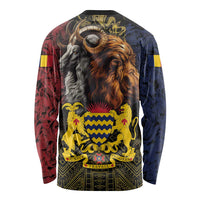 Chad Independence Day 1960 Long Sleeve Shirt Tchad Goat and Lion African Pattern - Wonder Print Shop