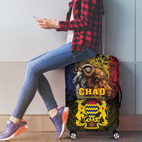 Chad Independence Day 1960 Luggage Cover Tchad Goat and Lion African Pattern - Wonder Print Shop