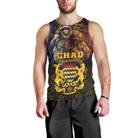 Chad Independence Day 1960 Men Tank Top Tchad Goat and Lion African Pattern - Wonder Print Shop