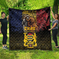 Chad Independence Day 1960 Quilt Tchad Goat and Lion African Pattern - Wonder Print Shop