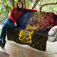 Chad Independence Day 1960 Quilt Tchad Goat and Lion African Pattern - Wonder Print Shop