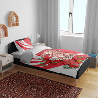 Singapore Bedding Set The Merlion With Red Orchid - Wonder Print Shop