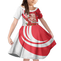 Singapore Family Matching Mermaid Dress and Hawaiian Shirt The Merlion With Red Orchid - Wonder Print Shop