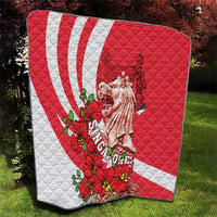 Singapore Quilt The Merlion With Red Orchid - Wonder Print Shop