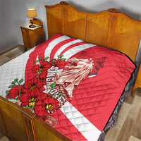 Singapore Quilt The Merlion With Red Orchid - Wonder Print Shop