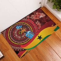Panafest Rubber Doormat Ghana Tropical African Pattern - Wonder Print Shop