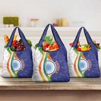 India Independence Day Grocery Bag Mandala Paisley Floral