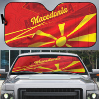 Macedonia Auto Sun Shade Flag Color Inspired