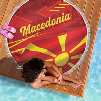 Macedonia Beach Blanket Flag Color Inspired