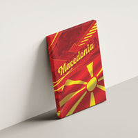 Macedonia Canvas Wall Art Flag Color Inspired