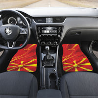 Personalised Macedonia Car Mats Flag Color Inspired