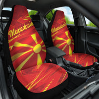 Macedonia Car Seat Cover Flag Color Inspired