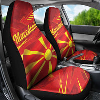 Macedonia Car Seat Cover Flag Color Inspired