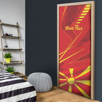 Personalised Macedonia Door Cover Flag Color Inspired