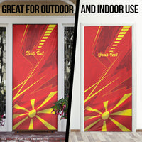 Personalised Macedonia Door Cover Flag Color Inspired