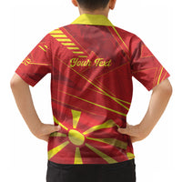Personalised Macedonia Hawaiian Shirt Flag Color Inspired