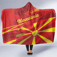 Macedonia Hooded Blanket Flag Color Inspired