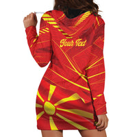 Personalised Macedonia Hoodie Dress Flag Color Inspired