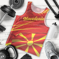 Personalised Macedonia Men Tank Top Flag Color Inspired