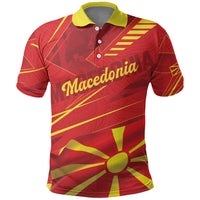 Personalised Macedonia Polo Shirt Flag Color Inspired